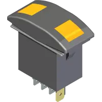 31.0068 Switch, Rocker On/Off/On - Lit
