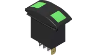 31.0080 Switch, Rocker On/Off/On - Lit