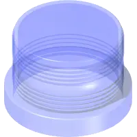 33.0051 Lens, Strobe - Blue 3-1/2"