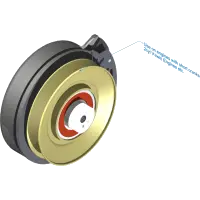 37.0058 Clutch, Elec. 6.121 Pulley CCW