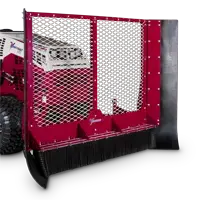EF300 Leaf Plow The Ventrac Leaf Plow features a 78-inch wide plow that moves large volumes of leaves in a single pass, making it ideal for clearing expansive turf and paved surfaces.