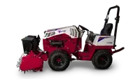 EA600 Aera-Vator Side view of the EA600. This coreless aeration system keeps turf clear of dirt plugs.
