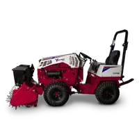 EA600 Aera-Vator Side view of the EA600. This coreless aeration system keeps turf clear of dirt plugs.