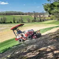 EA600 Aera-Vator The Ventrac effortlessly operates on slopes with the Aera-Vator attachment, seeding damaged areas of the lawn for revitalization.