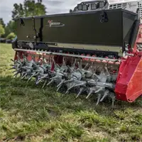 9 coreless holes are created each foot covered by the aerator.
