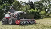 EA600 Aera-Vator Ventrac's EA600 Aera-Vator prevents compacted turf from being deprived of basic needs such as moisture absorption. Lawn aerator equipment.