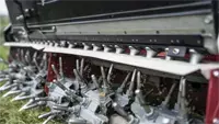 EA600 Aera-Vator Aerate and overseed at the same time with the optional seeder accessory.