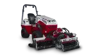 MR770 Reel Mower Unlike a rotary mower, the Ventrac reel mower has blades that spin vertically.