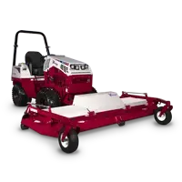 MK960 Wide Area Mower Landscape contractors working large estates gain productivity with its large working deck, cutting width, height adjustability, and anti-scalp protection.