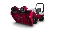 HQ682 Tough Cut The optional hydraulic flip-up kit provides easy access to the deck for maintenance and blade replacement.