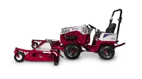 MK960 Wide Area Mower Three front anti-scalp rollers protect the turfline and help maintain a consistent finish across mildly uneven surfaces.