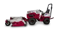 MS Finish Mower Navigate challenging terrains with ease; the Ventrac Finish Mower's floating deck design prevents scalping and adapts to uneven ground.