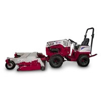 MS Finish Mower Navigate challenging terrains with ease; the Ventrac Finish Mower's floating deck design prevents scalping and adapts to uneven ground.