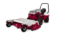 MS Finish Mower Customize your mowing experience with single-lever height adjustments ranging from 1" to 5" cutting height, accommodating various turf conditions.