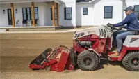 Ventrac Soil Cultivator Designed to handle tough ground, the Soil Cultivator breaks up hardpan with ease.