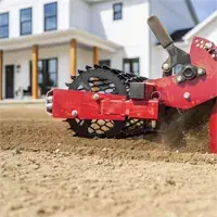 The Soil Cultivator is PTO driven and has broad tines for processing high volumes of soil.