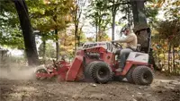 Ventrac Soil Cultivator For competitive edge landscape, ensure the best possible seed bed when reclaiming green space.