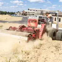 Ventrac Soil Cultivator Operators can easily adjust settings for different soil textures and moisture levels.