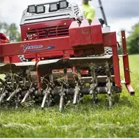 Ventrac Aerator 4520 Ventrac Aerating a lawn