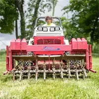 Ventrac Aerator 4520 Ventrac Aerating a lawn