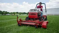 The Weedbine's serrated auger efficiently collects and removes weeds, reducing the need for chemical herbicides and promoting healthier turf.