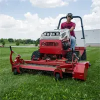 The Weedbine's serrated auger efficiently collects and removes weeds, reducing the need for chemical herbicides and promoting healthier turf.