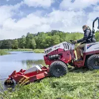 HQ682 Tough Cut Cut and remove overgrown vegetation along pond edges, improving waterway aesthetics and accessibility.