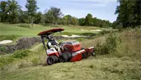 HQ682 Tough Cut Maintain slopes alongside tee boxes with the Tough Cut, efficiently handling thick grass and uneven terrain.
