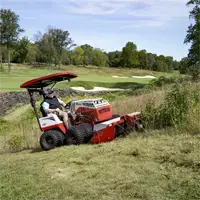 HQ682 Tough Cut Maintain slopes alongside tee boxes with the Tough Cut, efficiently handling thick grass and uneven terrain.