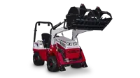 KM100 Rock Bucket w/ Grapple Perfect for property maintenance crews handling storm cleanup and land clearing.