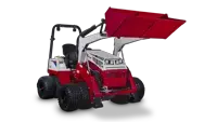 KM500 Loader Small bucket, big results — the Standard Bucket makes tight landscaping work efficient.