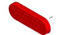 33.0084 Light, LED Stop/Tail/Turn Red Grommet Mt.