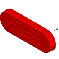 33.0084 Light, LED Stop/Tail/Turn Red Grommet Mt.