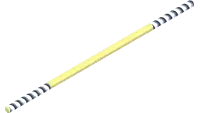 42.0523 Rod, Thread 3/8-24x13.5 RH/LH