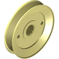 83.0046 Pulley, 5 1/8 D-Hex Hub