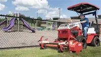 EW530 Weedbine Perfect for playgrounds and school grounds, the Weedbine mechanically removes weeds without chemicals, keeping turf safe for children while maintaining a healthy, attractive lawn.