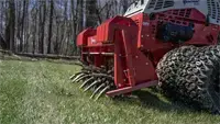 The Ventrac Aerator relieves compaction by pulling soil cores, giving turf room to breathe and thrive with core tines.