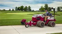 ED202 Edger The Ventrac Edger delivers crisp, professional edges along golf course cart paths and park walkways.