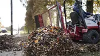 EF300 Leaf Plow The Ventrac Leaf Plow clears massive piles of leaves in a single pass, drastically reducing cleanup time and labor costs.