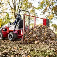 EF300 Leaf Plow Maximize your productivity by blowing leaves and pushing leaf piles without ever leaving the seat.