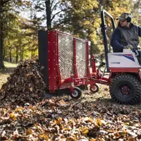 Contractors can tackle bulk leaf removal with the 78" working width of the Leaf Plow.