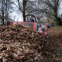 Pairing the Leaf Plow with a Turbine or Power Blower creates the ultimate fall leaf management system for golf courses, campuses, and large properties.