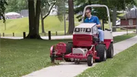 The edger's optional blower allows you to edge and blow debris all in one efficient pass.