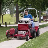 The edger's optional blower allows you to edge and blow debris all in one efficient pass.