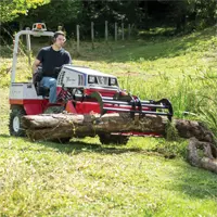 Power Bucket with optional Grapple Move brush and larger materials such as logs with the optional grapple