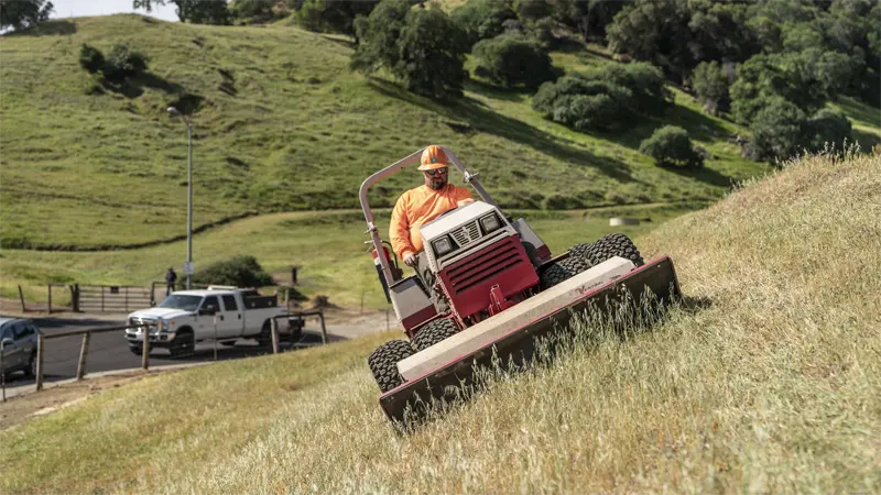 Create fire barrier in hard to reach areas with the Ventrac Tough Cut