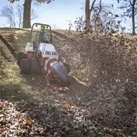 ET202 Turbine Blower Pairing the Turbine Blower with Ventrac’s stability and traction gives confident performance even on slopes, hillsides, and uneven terrain.