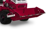 With hardened cutting edge, serrated side edges, and durable steel construction, the Power Bucket is built for heavy duty mulch, soil, and rock transport.