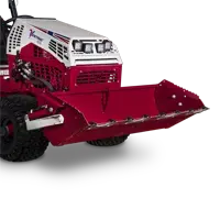 HE482 Power Bucket With hardened cutting edge, serrated side edges, and durable steel construction, the Power Bucket is built for heavy duty mulch, soil, and rock transport.
