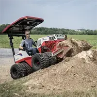HE482 Power Bucket Clear debris from stump grinding quickly by scooping and relocating wood chips and soil with the Power Bucket.